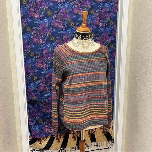 🌈 Lovely cozy striped top - Picture 4 of 11